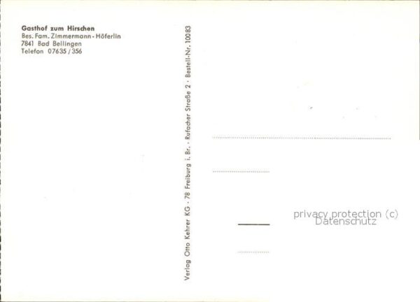 Bad Bellingen Gasthof zum Hirschen – Bild 2