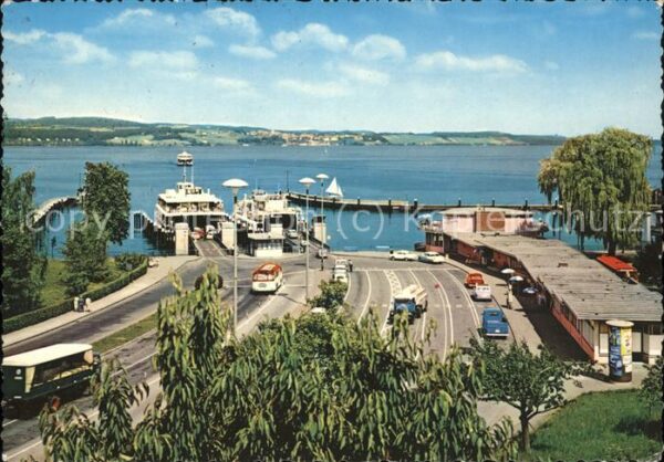 Konstanz Bodensee Partie an der Autofähre Konstanz-Meersb
