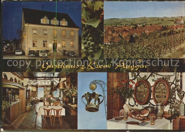 Auggen Gasthaus zur Krone bei Nacht