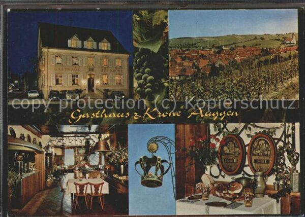 Auggen Gasthaus zur Krone bei Nacht