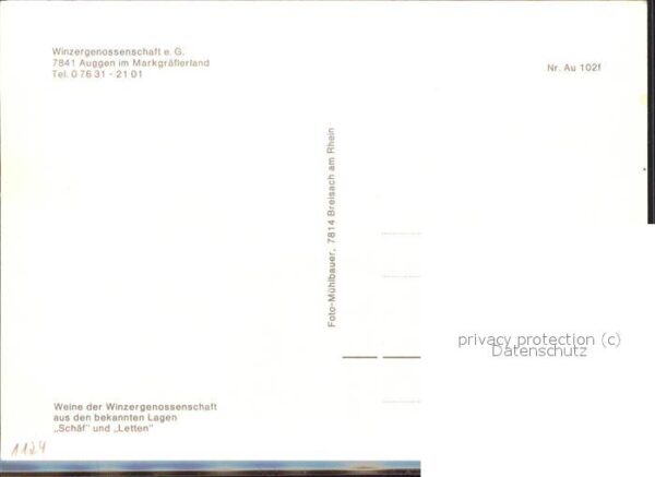 Auggen Winzergenossenschaft (Alt) – Bild 2