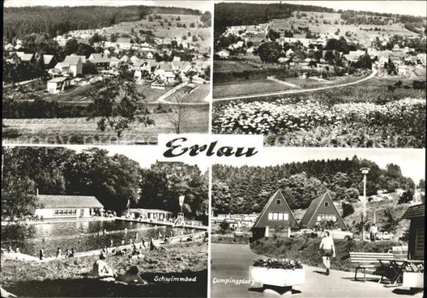 Erlau Thueringen Campingplatz u.Schwimmbad