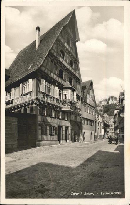 Calw Lederstrasse Fachwerk