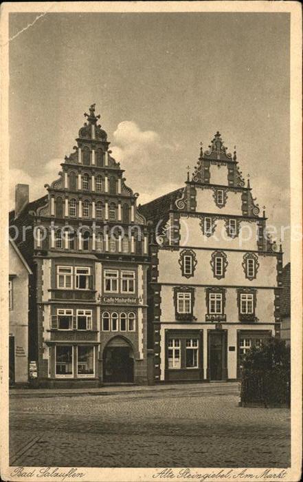 Bad Salzuflen Alter Steingiebel am Markt