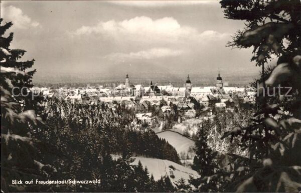 Freudenstadt Panorama im Schnee