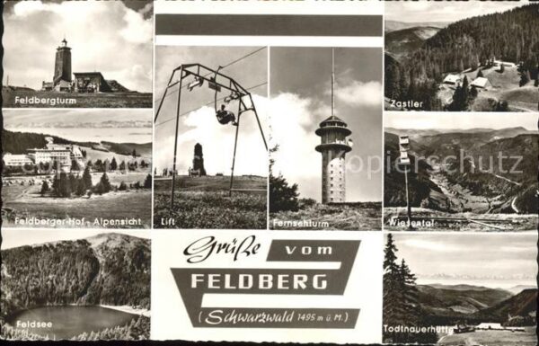 Feldberg Schwarzwald Fernsehturm Lift Feldsee Turm Wiesental