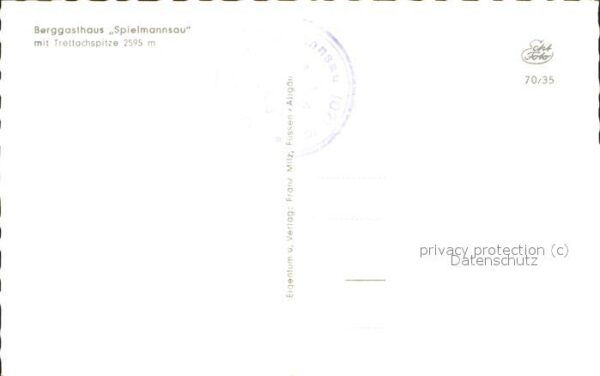 Oberstdorf Berggasthof Spielmannsau Trettachspitze – Bild 2