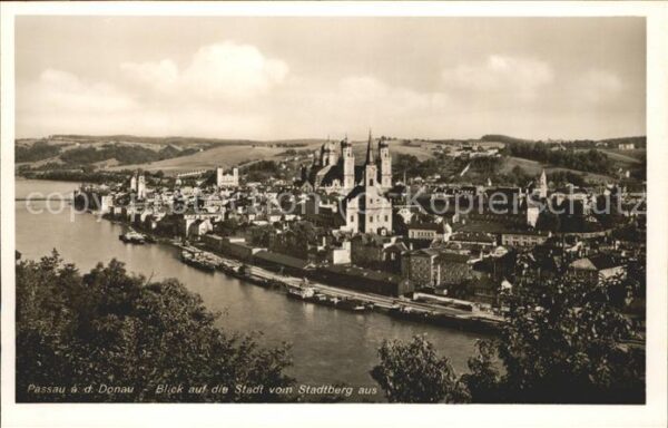 Passau Panorama vom Stadtberg