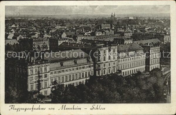 Mannheim Fliegeraufnahme Schloss