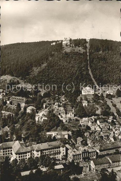 Wildbad Schwarzwald Panorama mit Sommerberg