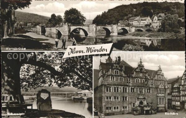 Hann. Muenden Werrabrücke Rathaus