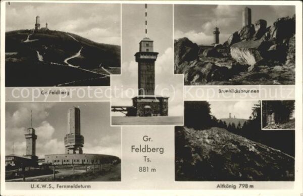 Feldberg Schwarzwald Fernmeldeturm Brunhildisbrunnen Altköni