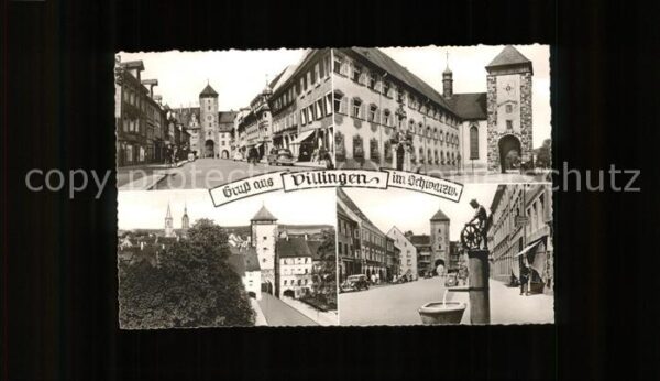 Villingen-Schwenningen Ansichten Radmacherbrunnen