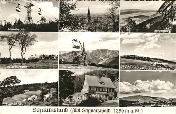 Schauinsland Hotel Burggrat Berghotel Schwebebahn Be