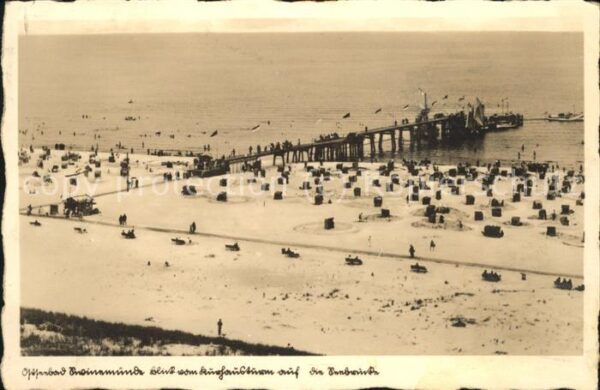 Swinemuende Ostseebad Westpommern Strand Seebrücke