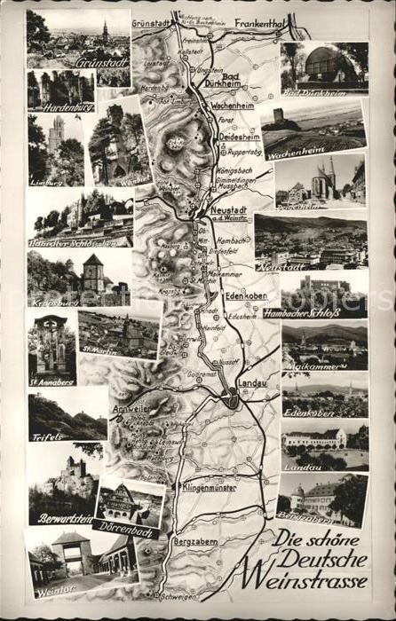Bad Duerkheim Landkarte Deutsche Weinstrasse Ansichte