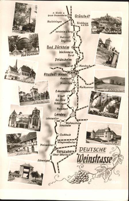 Bad Duerkheim Landkarte Deutsche Weinstrasse Ansichte