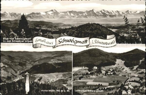 Schweigmatt Panorama mit Alpen Hohe Möhr