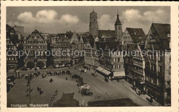 Stuttgart Marktplatz Autos