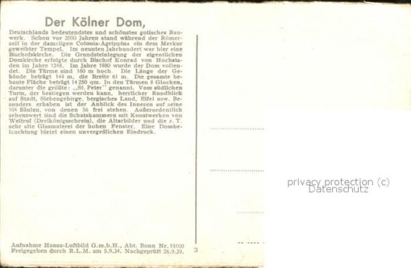 Koeln Rhein Fliegeraufnahme Dom Rhein – Bild 2
