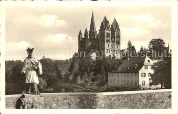 Limburg Lahn Hig.Nepomuk Lahnbrücke Dom