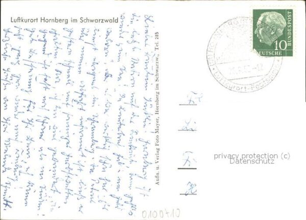 Hornberg Schwarzwald Panorama Frau in Tracht – Bild 2