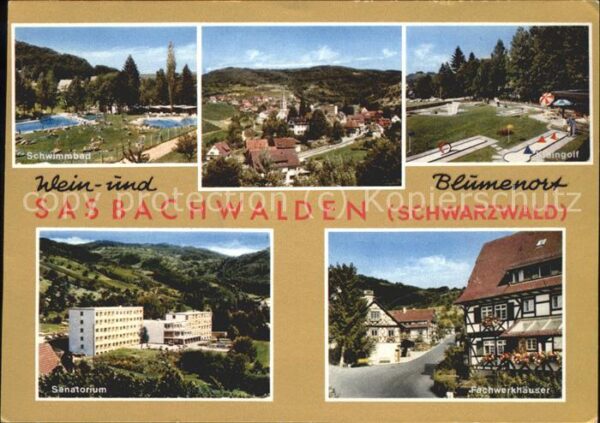 Sasbachwalden Sanatorium Minigolf Schwimmbad Fachwerk