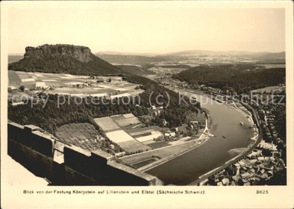 Lilienstein Elbtal Sächsische Schweiz Blick von Fes