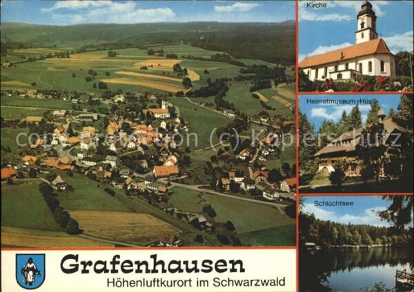 Grafenhausen Schwarzwald Fliegeraufnahme Heimatmuseum Schlüchtse