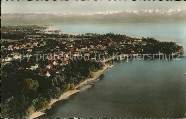 Nonnenhorn Fliegeraufnahme mit See Alpen