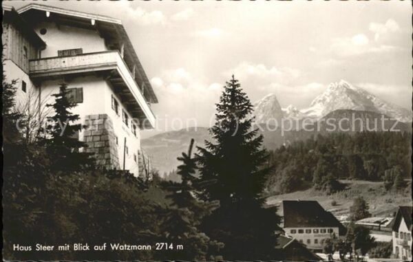 Berchtesgaden Haus Steer Watzmann