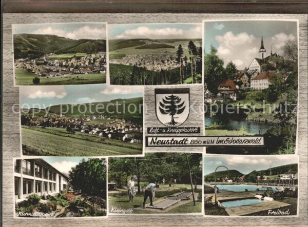 Neustadt Donaueschingen Panorama Kurmittelhaus Minigolf Freibad