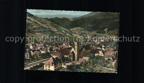 Alpirsbach Fliegeraufnahme Kloster-und Kurstadt