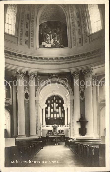 St Blasien Inneres der Kirche