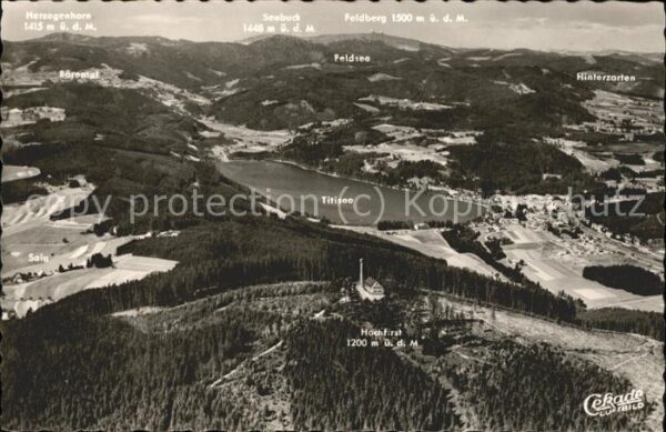 Titisee-Neustadt Titisee mit Feldberg Seebuck und Hinter