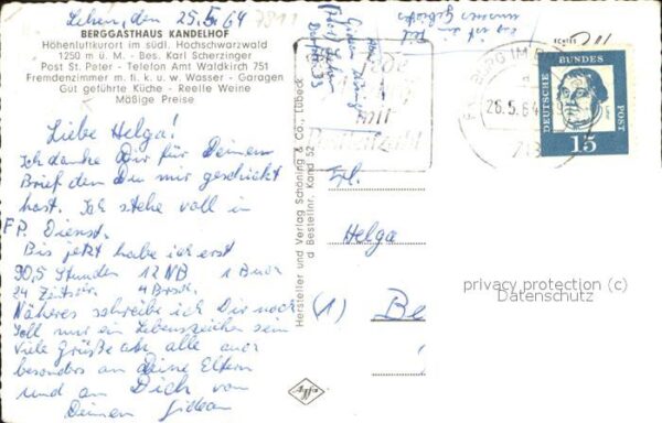 Kandel Waldkirch Breisgau Berggasthaus Kandelhof Teilansichten – Bild 2