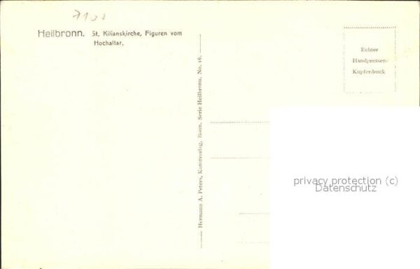 Heilbronn Neckar St Kilianskirche Figuren vom Hochaltar – Bild 2