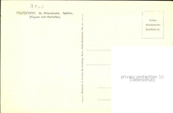 Heilbronn Neckar St Kilianskirche Sybillen Figuren vom H – Bild 2