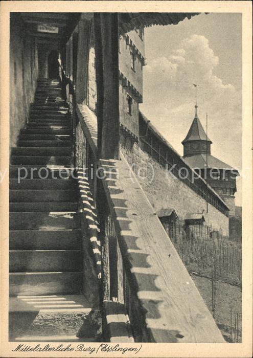Esslingen Neckar Mittelalterliche Burg Treppenaufgang
