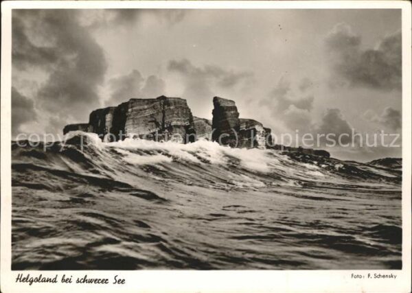 Helgoland bei schwerer See