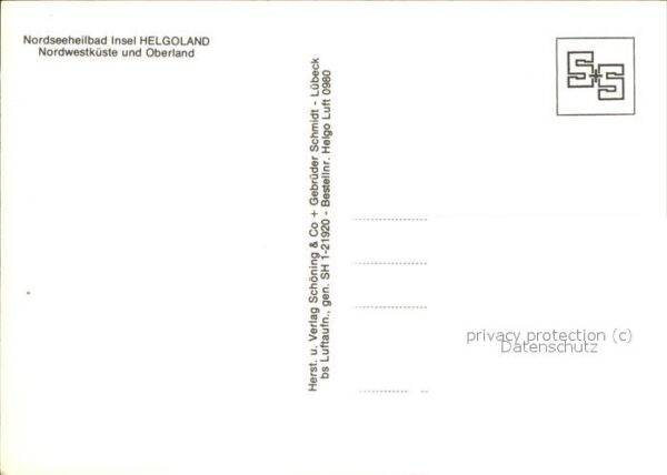Helgoland Fliegeraufnahme Nordwestküste und Oberl – Bild 2