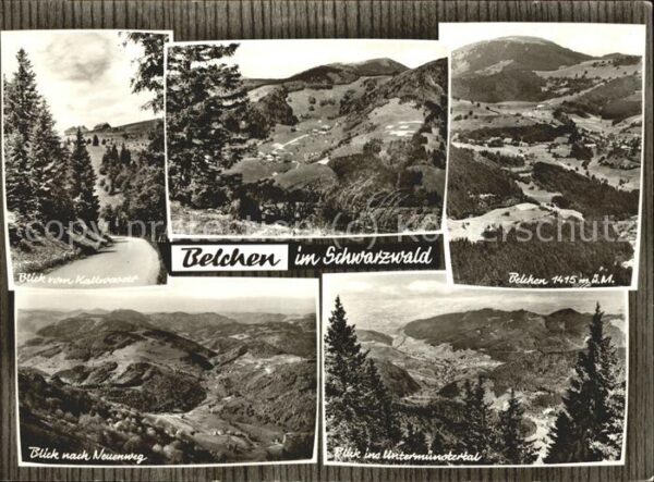 Belchen Baden Panorama mit Teilansichten