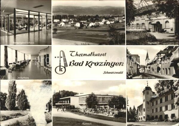 Bad Krozingen Ortsblick Bewegungsbad Kurhaus Kurpark