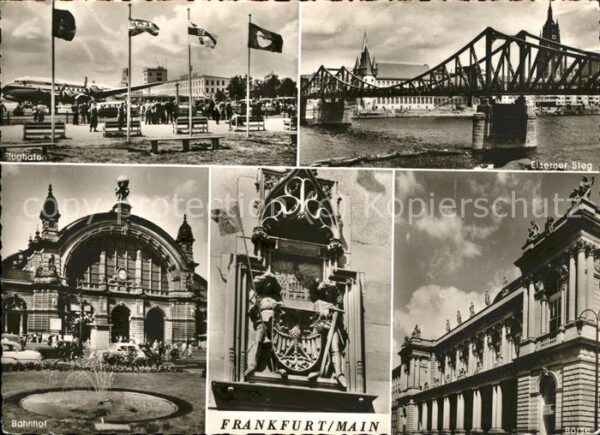 Frankfurt Main Flughafen Eiserner Steg Bahnhof Börse