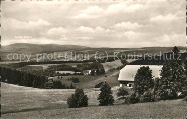 Thurner Blick auf St Märgen und das Kandelgebie