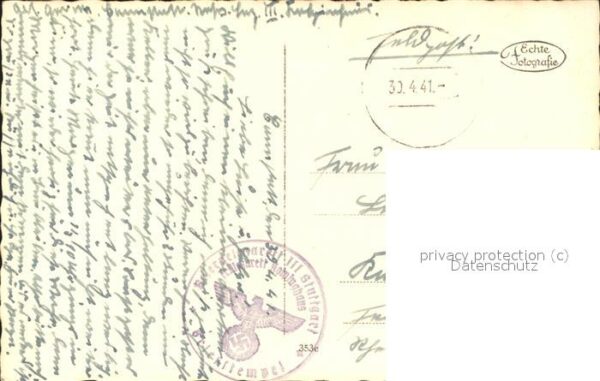 Bad Cannstatt Kuranlagen Teilansichten Feldpost – Bild 2