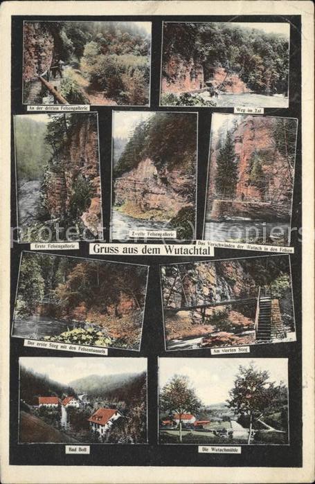 Wutachschlucht Schwarzwald Teilansichten