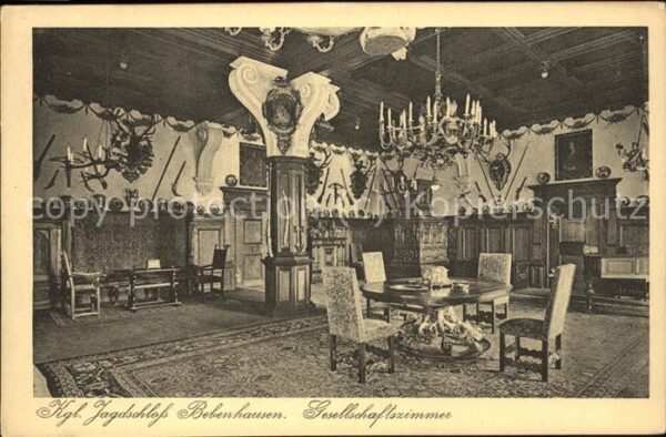 Bebenhausen Tuebingen Kgl Jagdschloss Gesellschaftszimmer