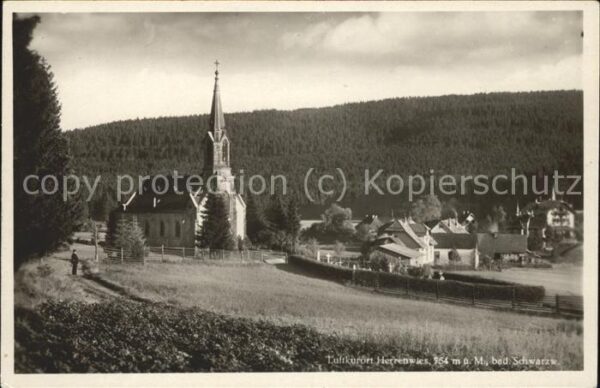 Herrenwies Ortsblick mit Kirche