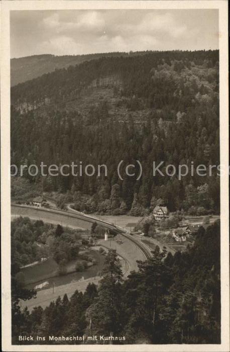 Monbach-Neuhausen Enzkreis Blick ins Monbachtal